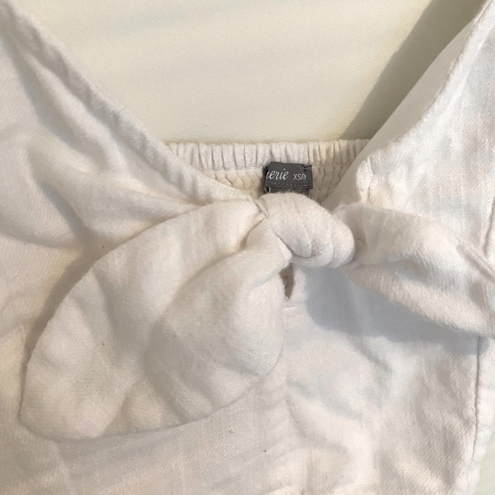 White aerie crop top